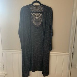 Ambiance light Weight sweater cover , macrame back